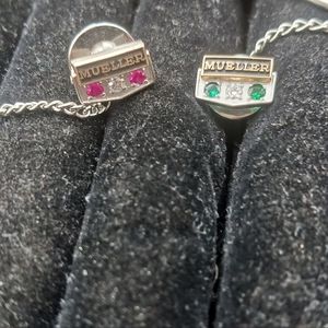 Vintage Mueller 10kg tie pins